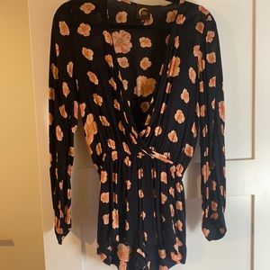 Floral print romper